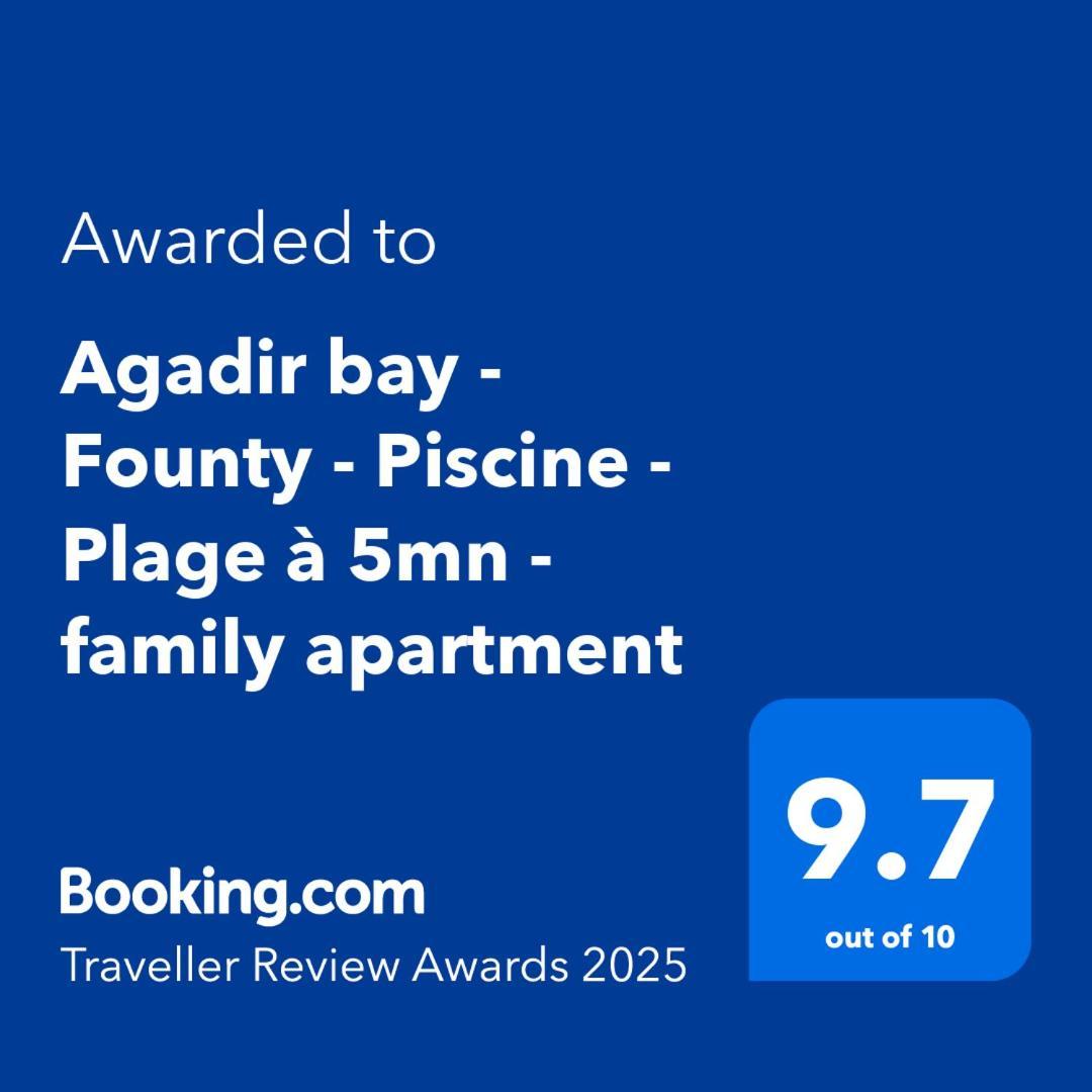 Agadir Bay - Founty - Piscine - Plage A 5Mn - Family Apartment Экстерьер фото
